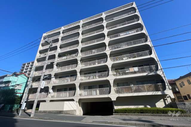 川口青木町スカイハイツの外観（南東側から）