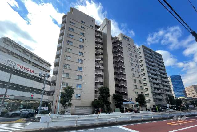 アルス三ノ輪の外観（北東側から）