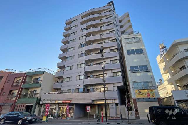 ウィン南千住エクシオンの外観（北東側から）