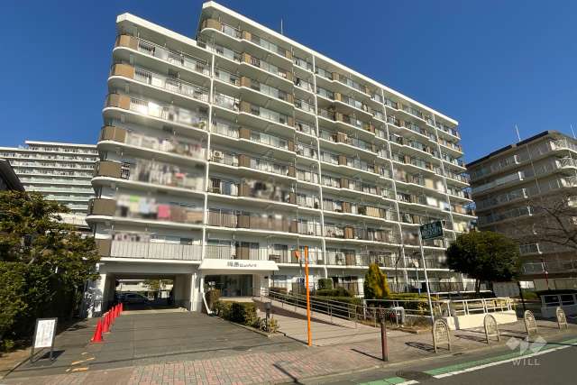 梅島ビューハイツの外観（西側から）　