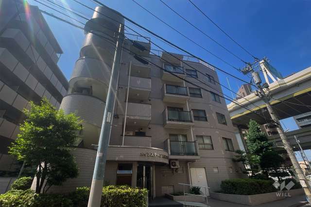 メインステージ板橋本町駅前の外観（北東側から）