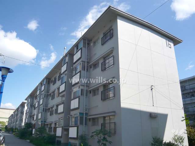 杭瀬第五団地16号棟の外観（北西側から）