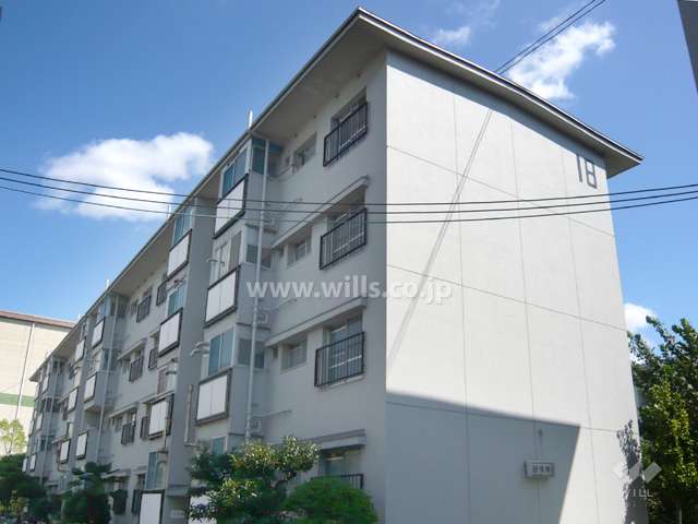 杭瀬第五団地18号棟の外観（北東側から）