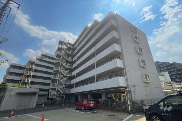 中銀第２城北パークマンシオンの外観（北東側から）