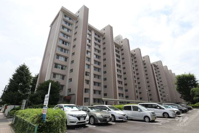 高島平第三住宅（板橋区高島平3-11-8）の外観（北東側から）