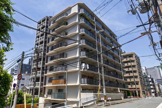 サニーハウス谷町の外観（南東側から）