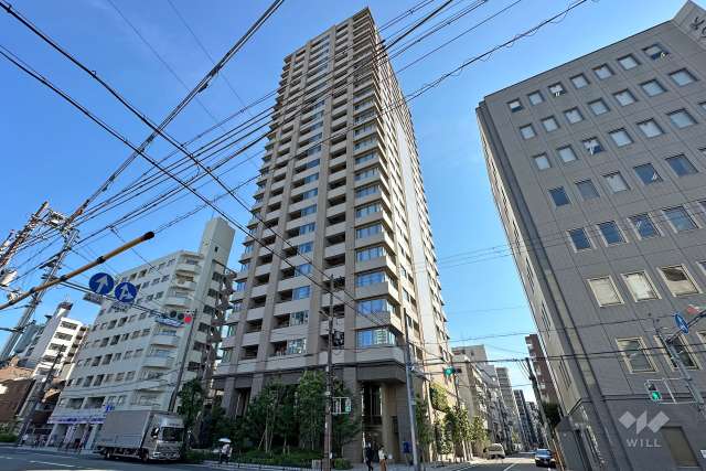 ウエリスタワー京町堀の外観（北東側から）