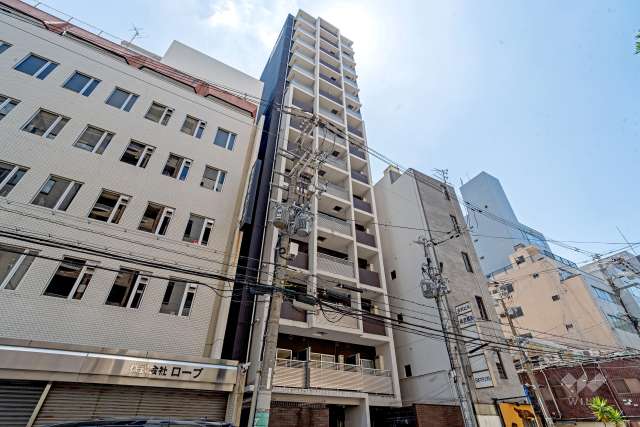 プレサンスNEO心斎橋の外観（北東側から）