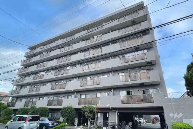 プランヴェール新川崎の外観（南東側から）