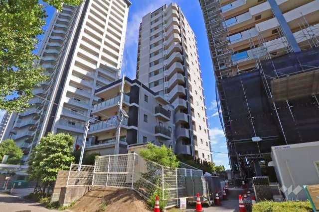 クリオ川崎リバーサイドの外観(南西側から)