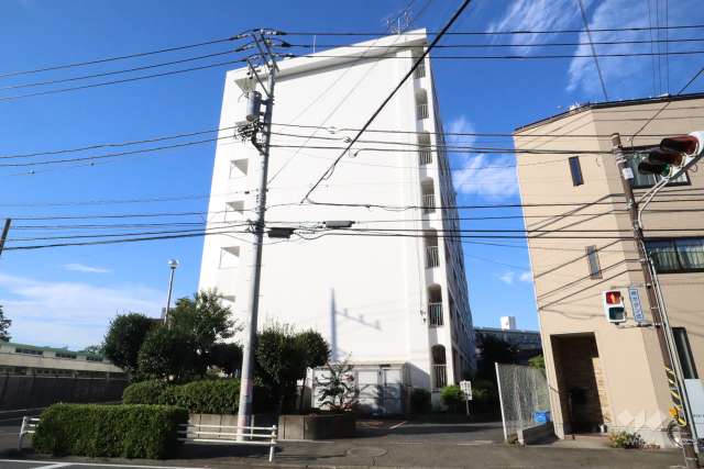 下平間サンハイツの外観（南東側から）