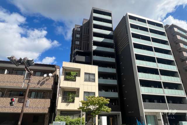 クラリッサ川崎ブルーノの外観（南西側から）