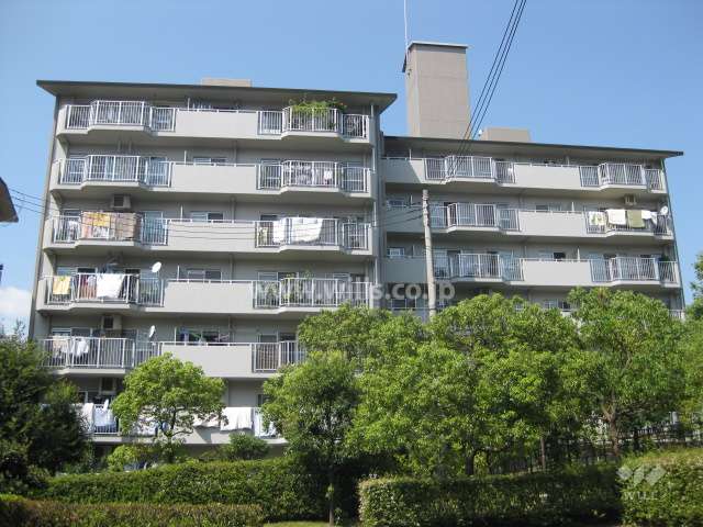 芦屋緑2住宅 15号棟の外観（南側から）