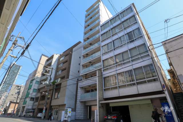 エスライズ北堀江スワンの外観（北西側から）