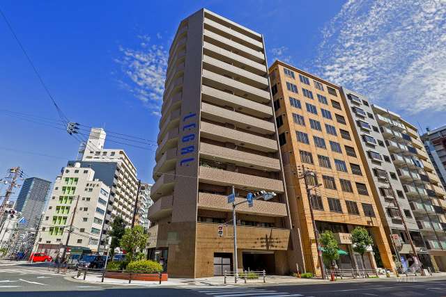 リーガル岡崎橋の外観（南西側から）