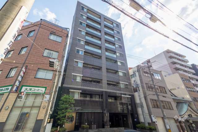 CONOE谷町4丁目の外観（北東側から）