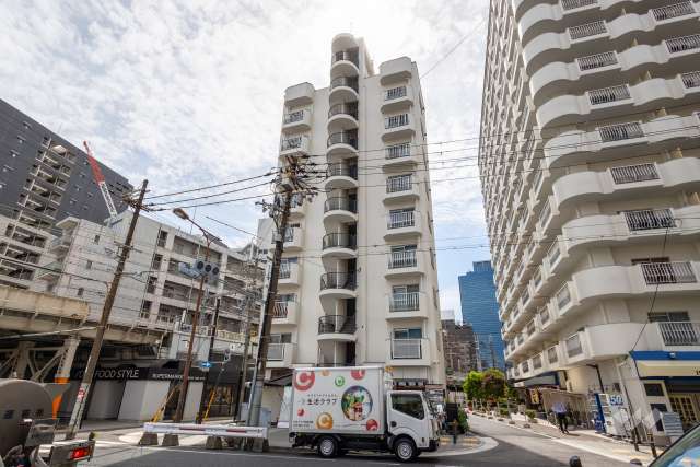 コープ野村梅田B棟の外観（北西側から）