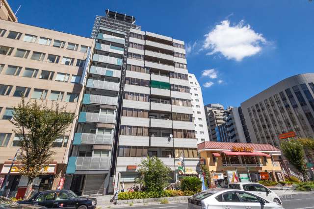 ダイアパレス南森町の外観（南西側から）