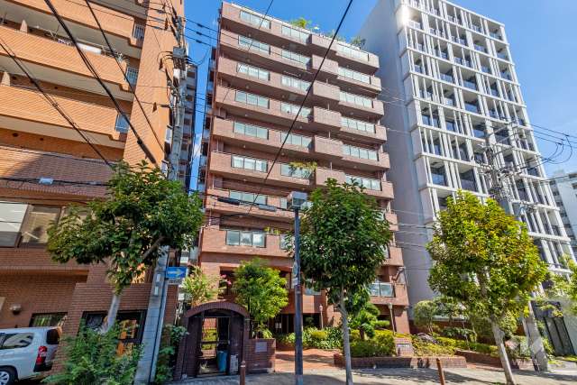 サンメゾン与力の外観（南西側から）