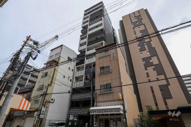 プレサンス谷町七丁目Ⅱの外観（南西側から）