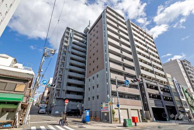 グランドメゾン松屋町の外観（北西側から）