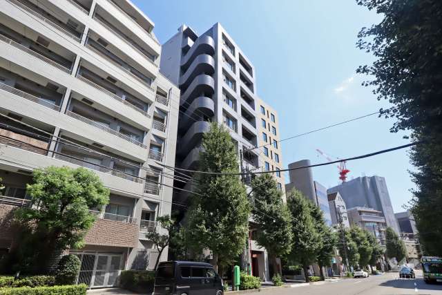 パルシオ広尾の外観（北西側から)