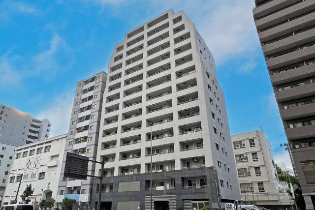 レーベンシティオ上野入谷タワーフォルムの外観（南東側から）