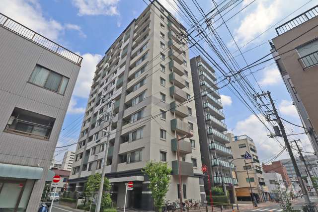 レクセルマンション上野入谷の外観（南西側から）