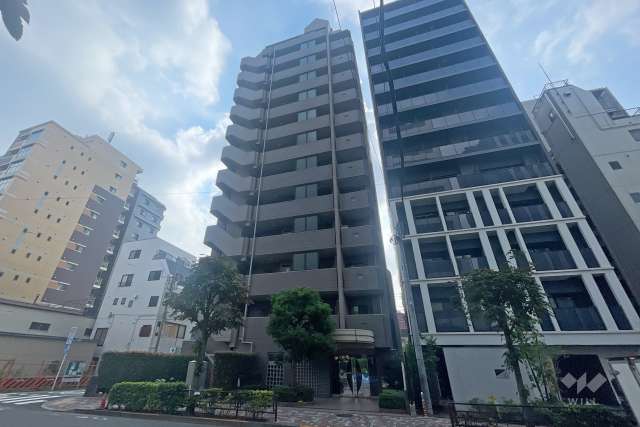 ヴィルヌーブ入谷の外観（南西側から）