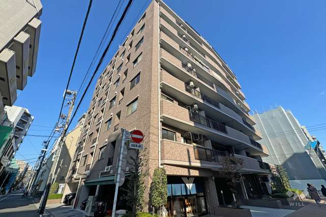 ライオンズプラザ蔵前の外観（南西側から）