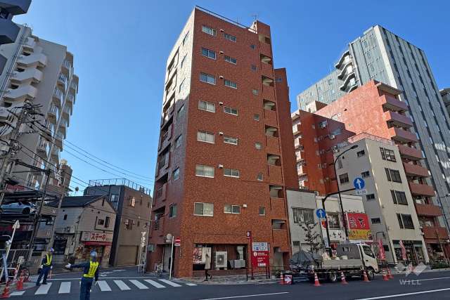 ライオンズマンション浅草三社の外観（北東側から）