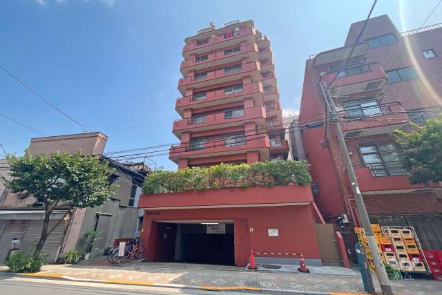 浅草コーポの外観（南西側から）