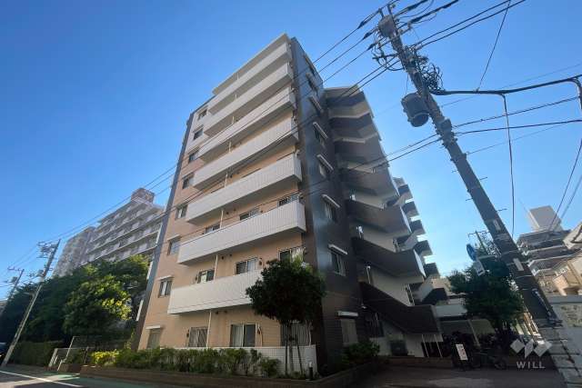 プレジール立石の外観（北東側から）