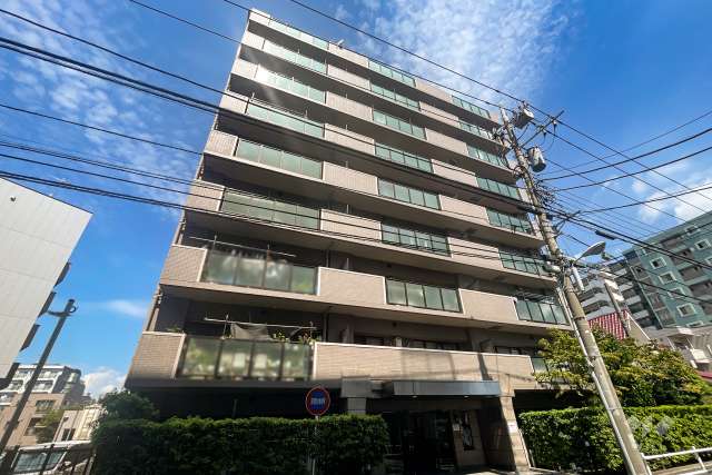 カルム新小岩の外観（南西側から）