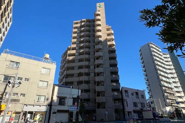 カインドステージ亀有の外観（北西側から）