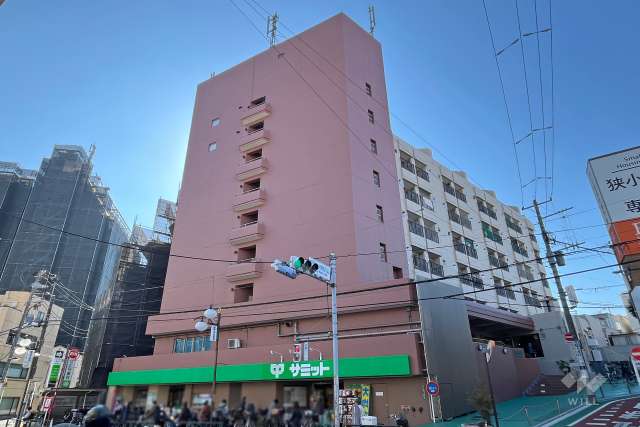 シャルマン文京千駄木の外観（北側から）