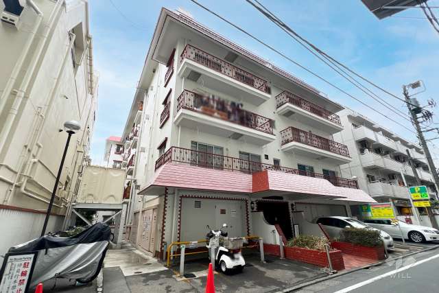 ワコー高田馬場マンションの外観（北東側から）