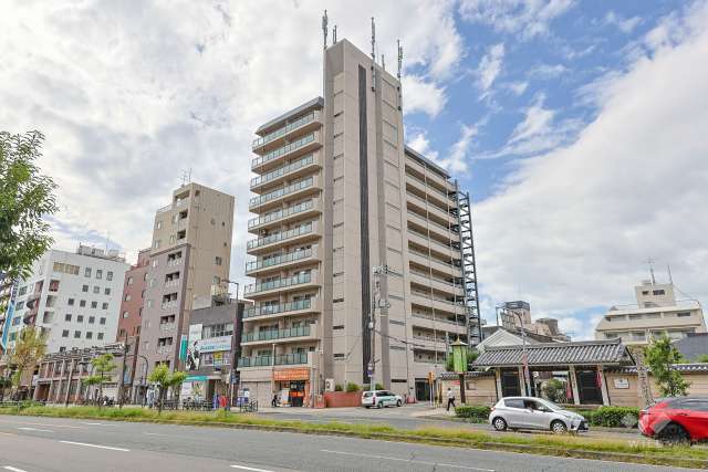 朝日プラザ夕陽ヶ丘の外観（北東側から）