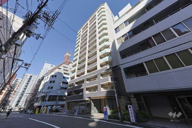 エスリード上本町グラセントの外観（南東側から） 