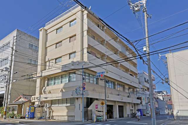 夕陽ヶ丘コーポの外観（南東側から）