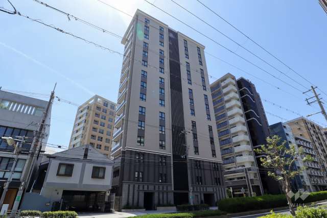 ジオ夕陽丘五條宮の外観（北東側から）