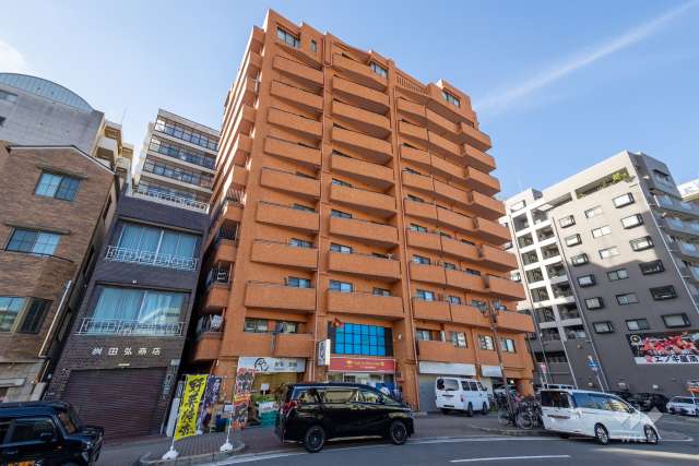 ライオンズマンション難波南の外観（南東側から）