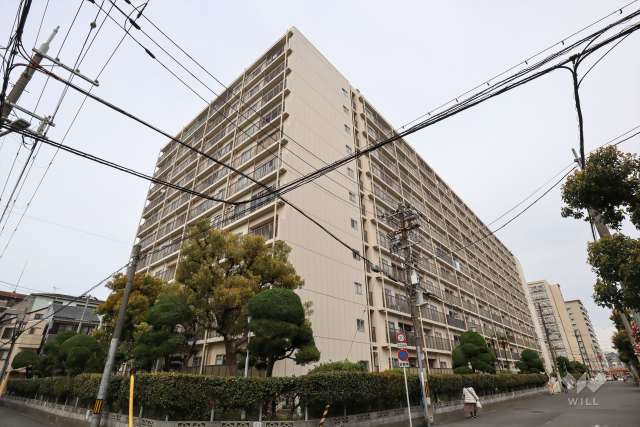 京橋コーポの外観（南西側から）