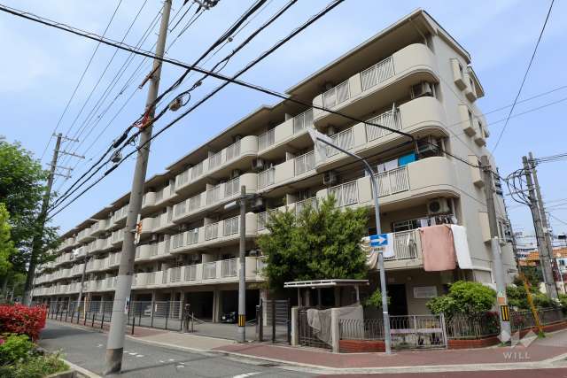 今福第３コーポコーポ２号棟の外観（南東側から）
