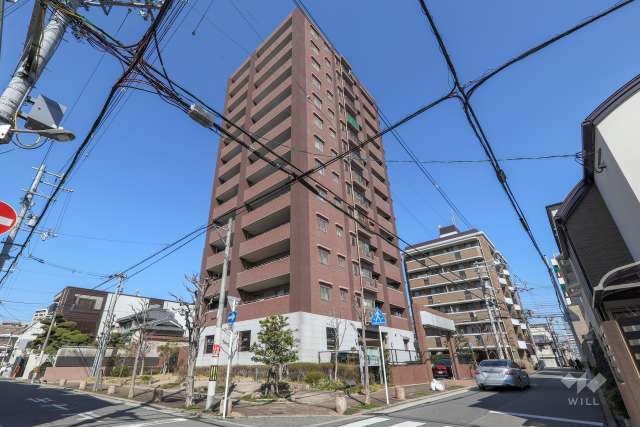 ディアステージ阿倍野播磨町の外観（南東側から）