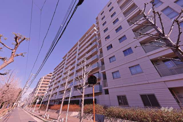 プラウド阿倍野播磨町の外観（南西側から）