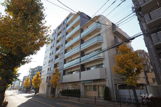 パレステージ三鷹の外観（北東側から）