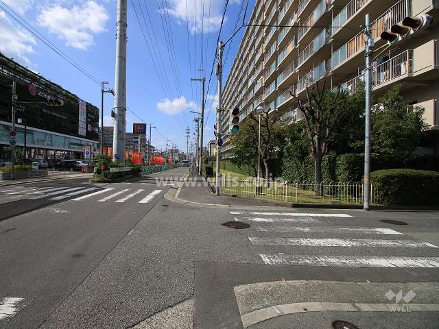 敷地南側の前面道路