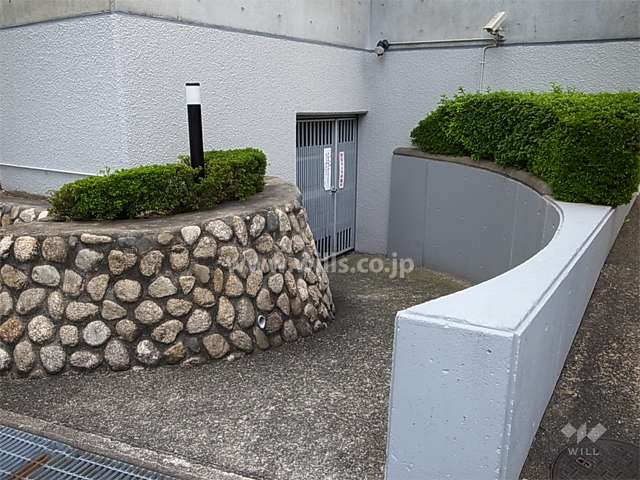 地階にある駐輪場
