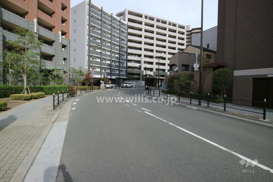 敷地南東側の前面道路